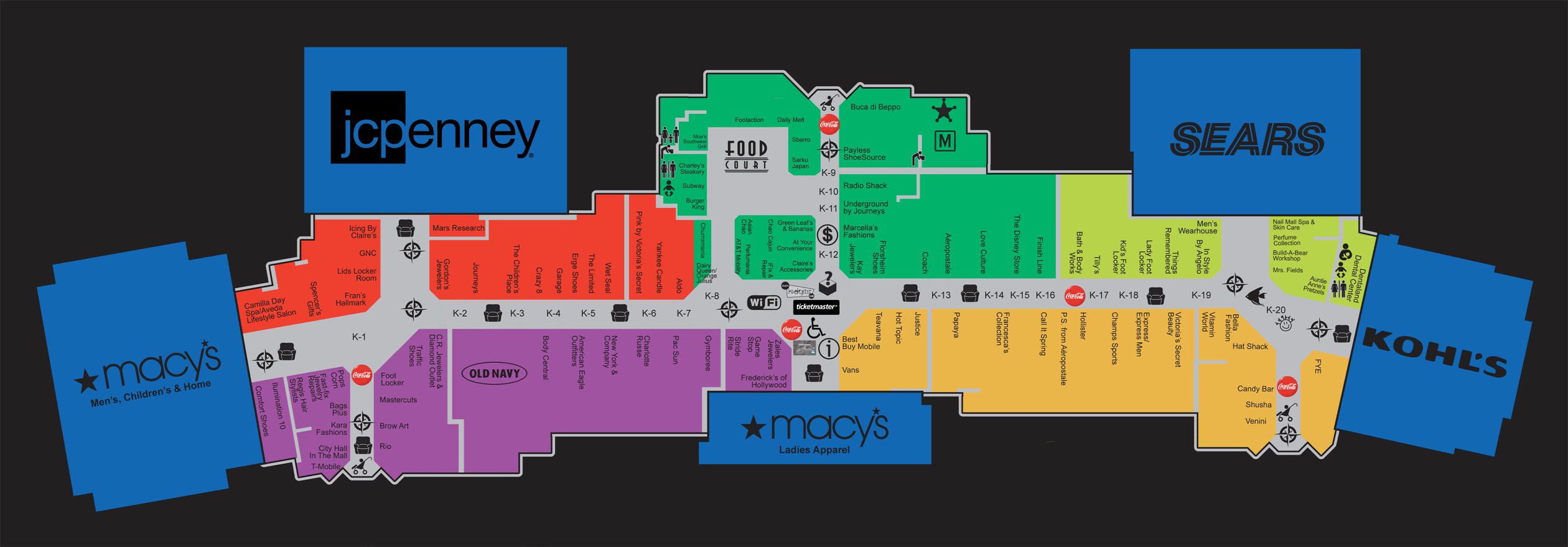 Coral Square Mall Map DANZABELICA