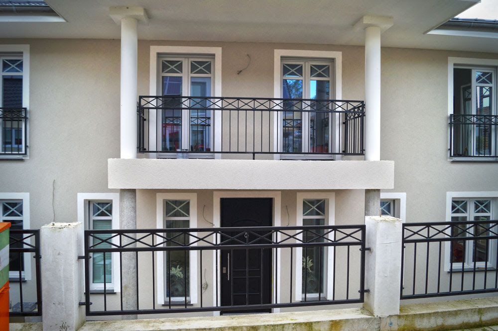 Haus Grau Weisse Fenster Heimidee