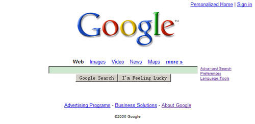 Google首页