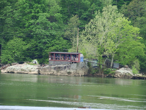 bus on a rock