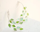 Lime Grove Tree Earrings, Citrus Green, Sterling Silver, Dangle.... - TaylorsEclectic Lime Grove Tree Earrings, Citrus Green, Sterling Silver, Dangle.... - TaylorsEclectic