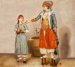 http://www.pinterest.com/pin/58828338857186717/ Turkish Woman with Slave, late 18th centuryJean-Etienne Liotard� Musée d'art et d'histoire, Ville de Gen�ve