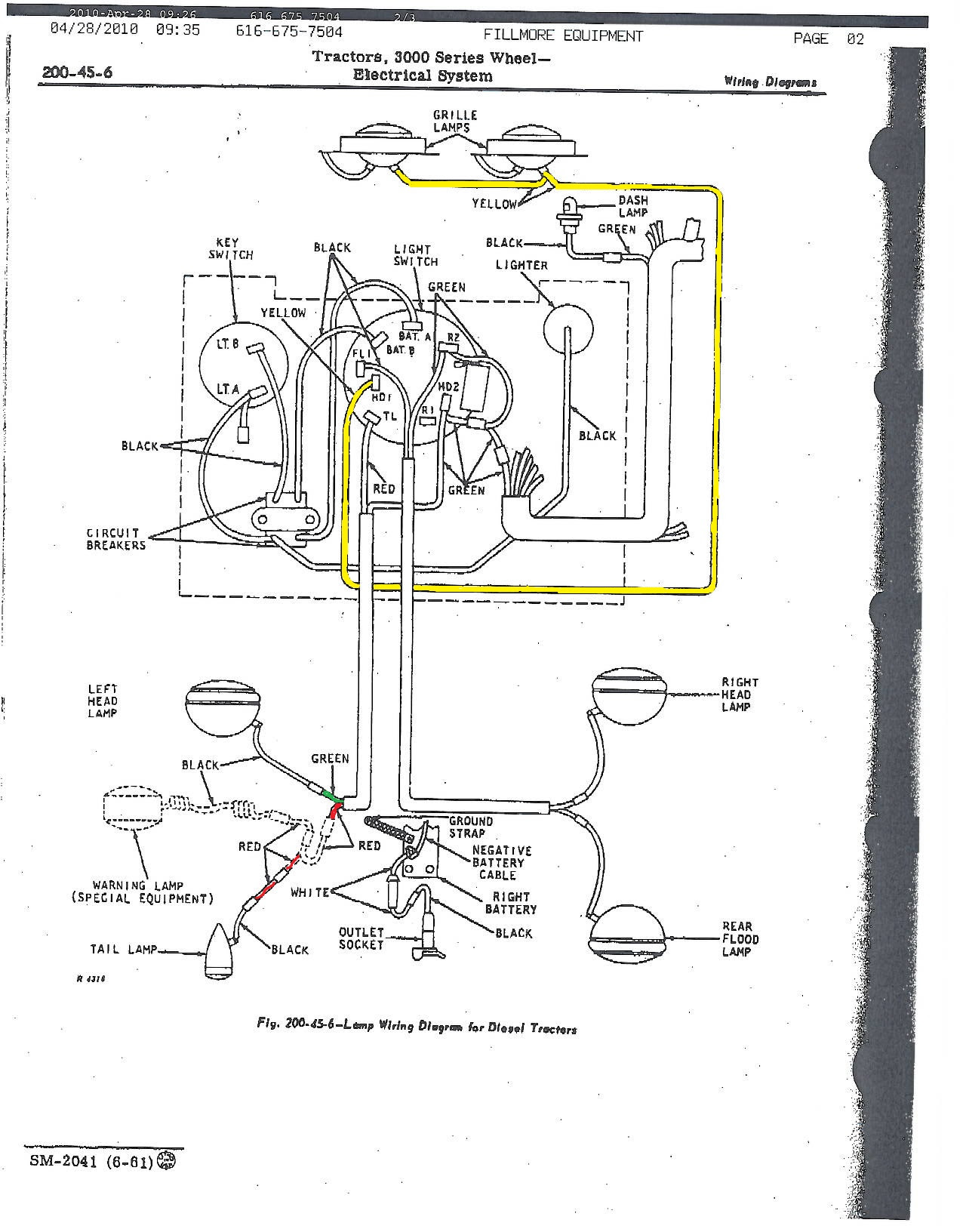 John Deere 3010 Ignition Switch Wiring Diagram