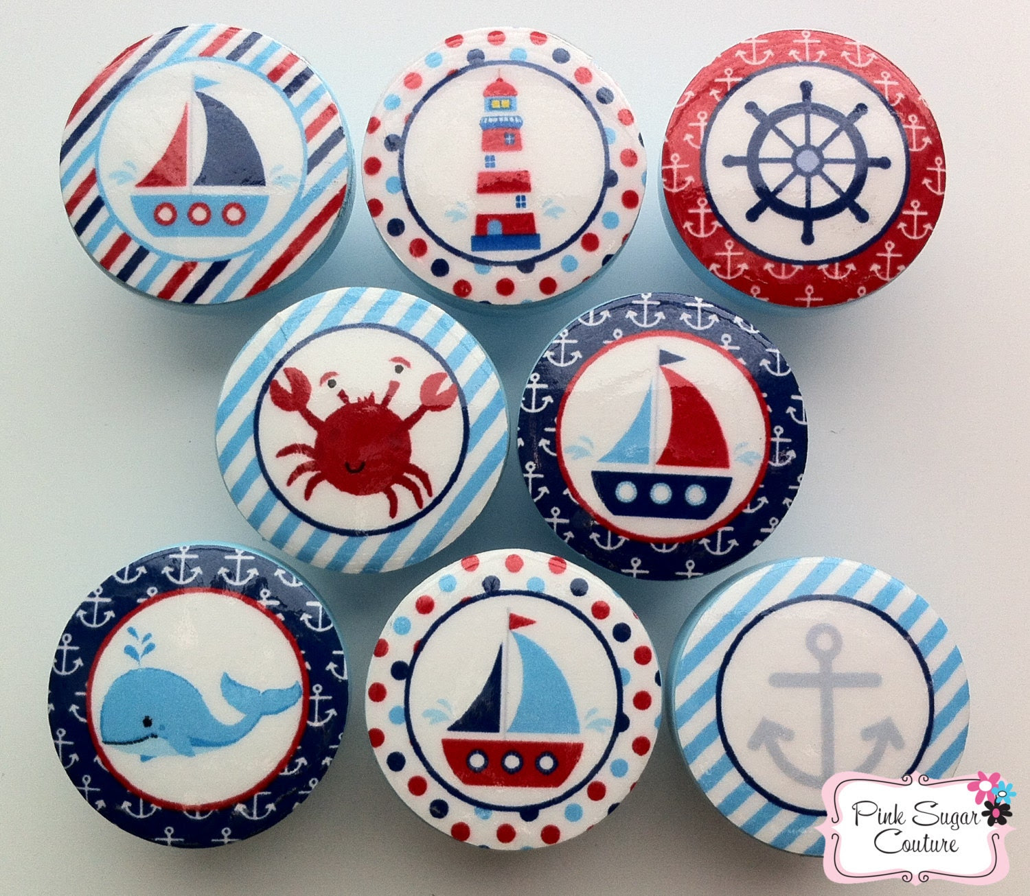 NAUTICAL Knobs Handmade Drawer Pull Harper Regatta Jackson Kids Decor boys sailboat sea ocean SO CUTE - Pinksugarcouture NAUTICAL Knobs Handmade Drawer Pull Harper Regatta Jackson Kids Decor boys sailboat sea ocean SO CUTE - Pinksugarcouture