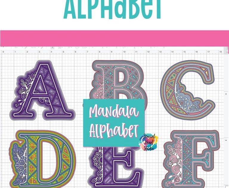 Free Layered Alphabet Svg For SilhouetteSVG Files