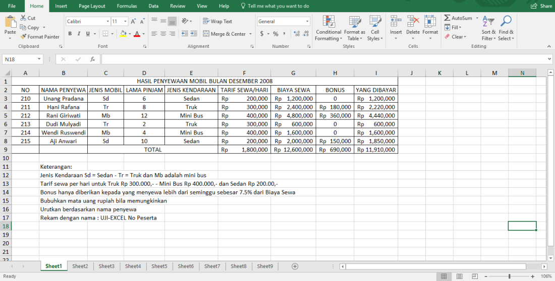 Yuk Mojok!: Contoh Soal Excel Vlookup Dan Hlookup Dan Jawabannya Xls