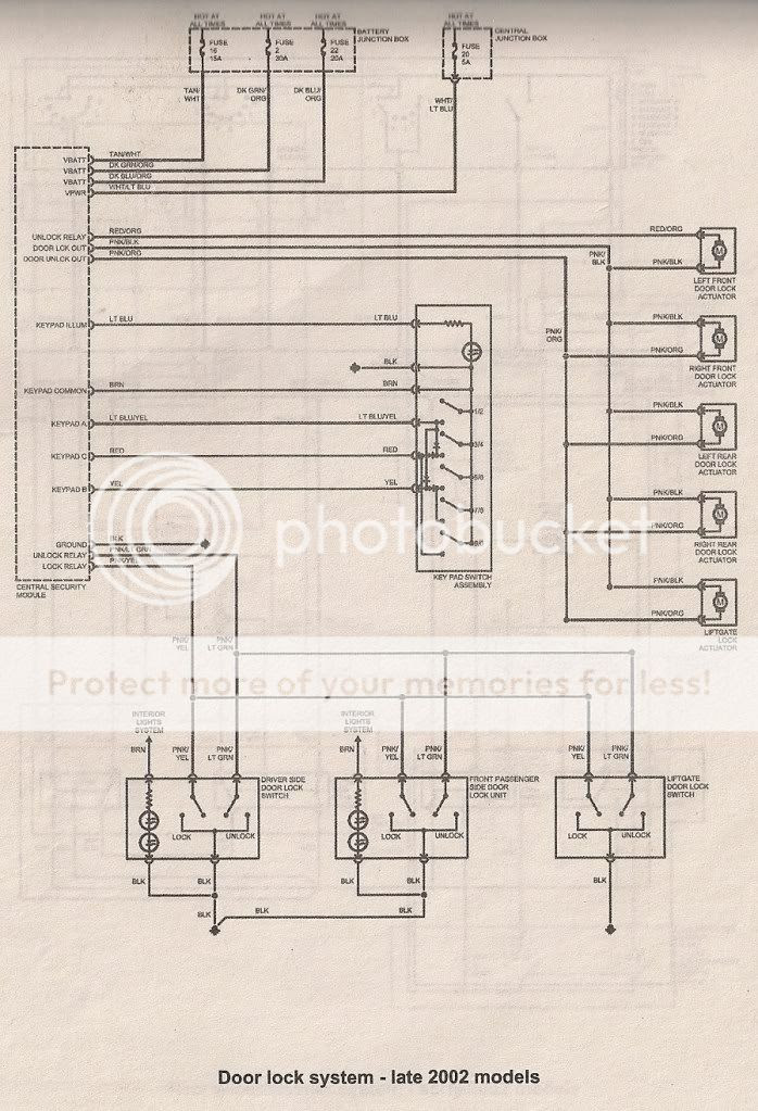 Lock Actuator Wiring Diagram