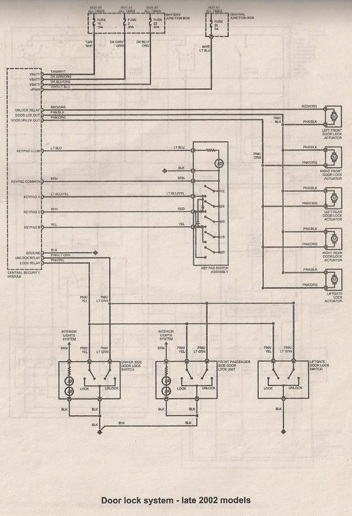 Lock Actuator Wiring Diagram