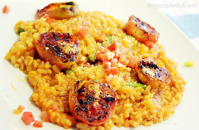 Creamy Risotto and Asparagus with Roasted Tomatoes