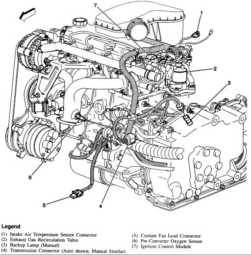 1997 Chevy Cavalier Engine Diagram