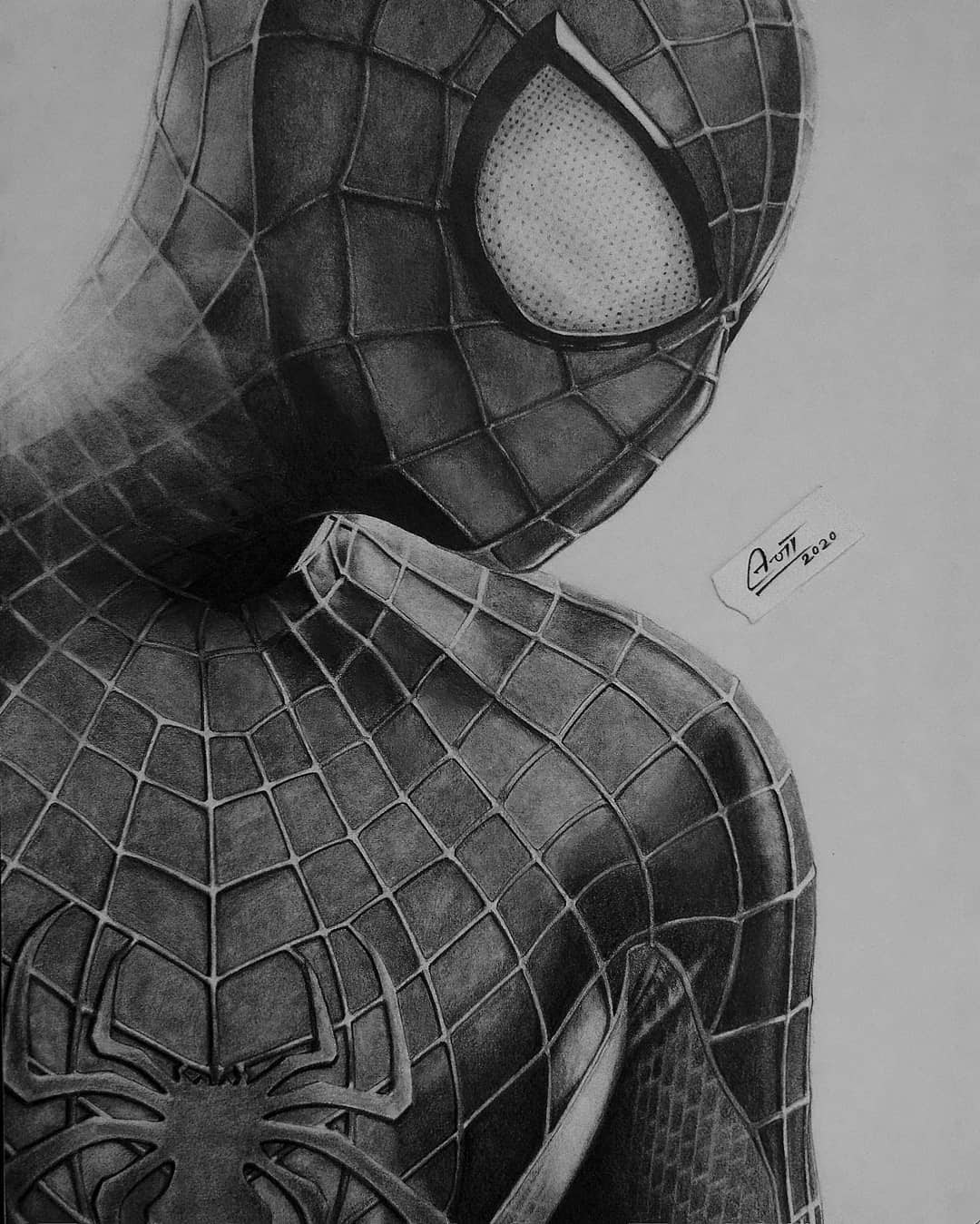 Pencil Spiderman Drawing Face / Spiterman Drawing Art In Pencil Animal