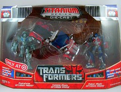 Transformers Optimus Prime (Titanium Series 3 pack) - caja