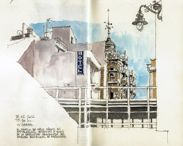 Málaga, roofscape