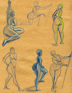 Portland Sketch Group Blog: some figure drawing