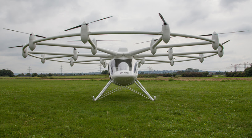 e-volo electric 18-rotor helicopter takes first flight