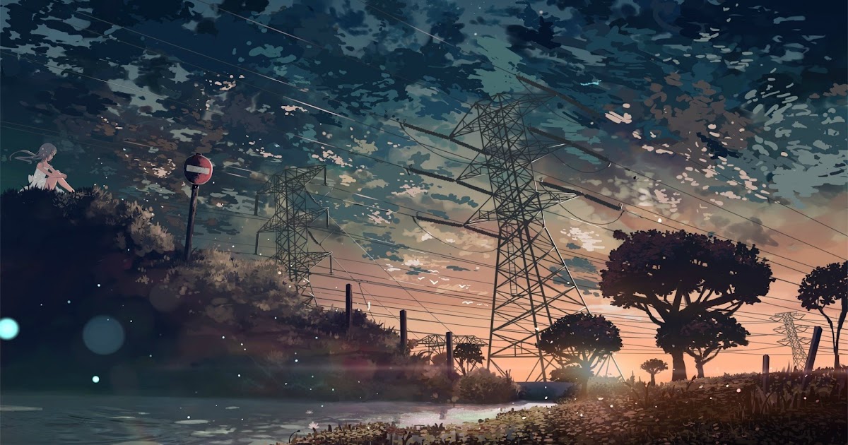 27+ Night Anime Scenery Wallpaper Hd - Anime Wallpaper