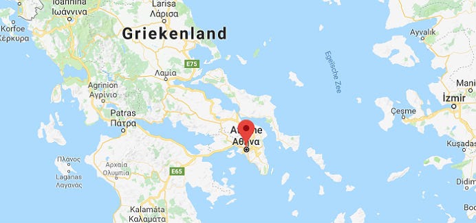 Athene Kaart | Kaart
