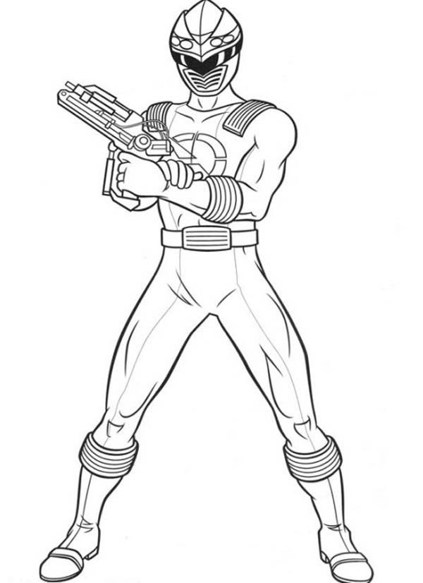 Kleurplaat Power Rangers Ninja Steel