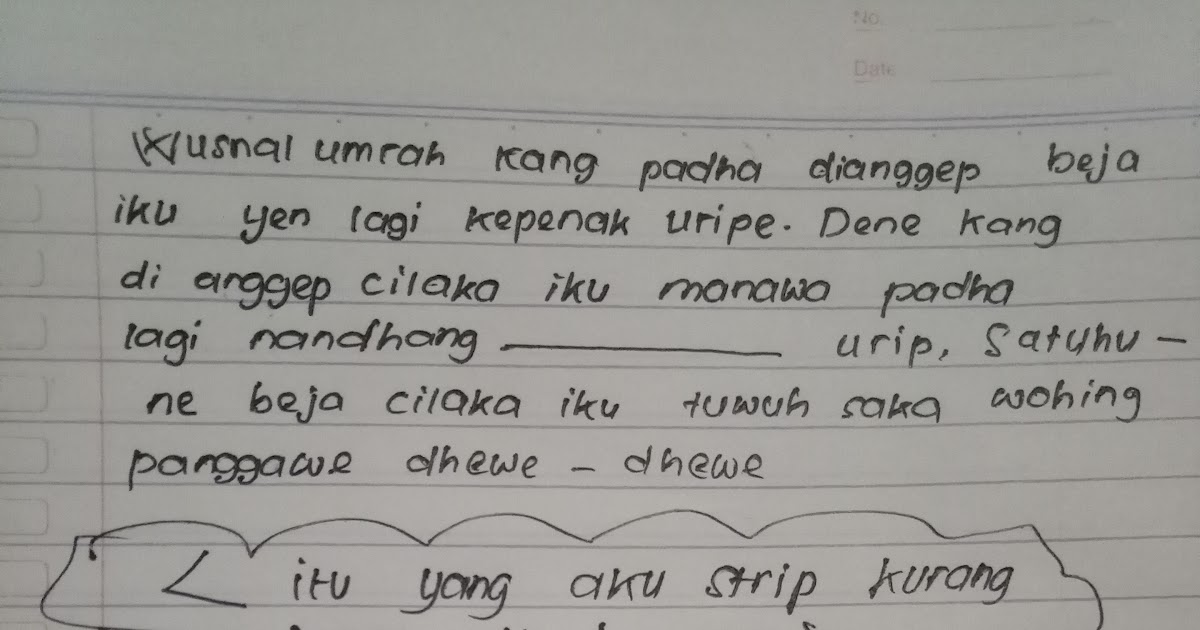 Piwulang Saka Tembung Kasebut Yaiku.. / Materi Basa Jawa