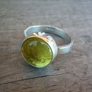 lemon quartz ring