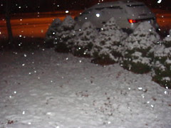 our first snow 11pm