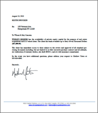 Proof Of Funds Pof Definition Example Pof Letter