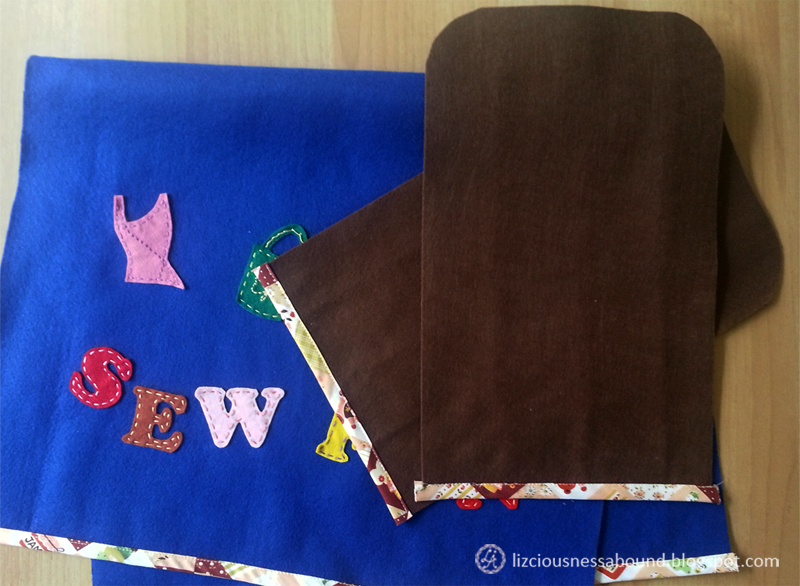 Lizciousness Abound Felt Sewing Machine Cover with Handstitched