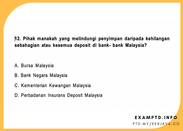 Soalan Pengetahuan Am Malaysia 2019 Kecemasan A