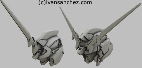 mobile suit gundam Unicorn Destroy mode 3d mesh cg sandrum