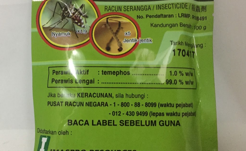 Jenama Ubat Pembasmi JentikJentik Di Malaysia Mari, cari tahu