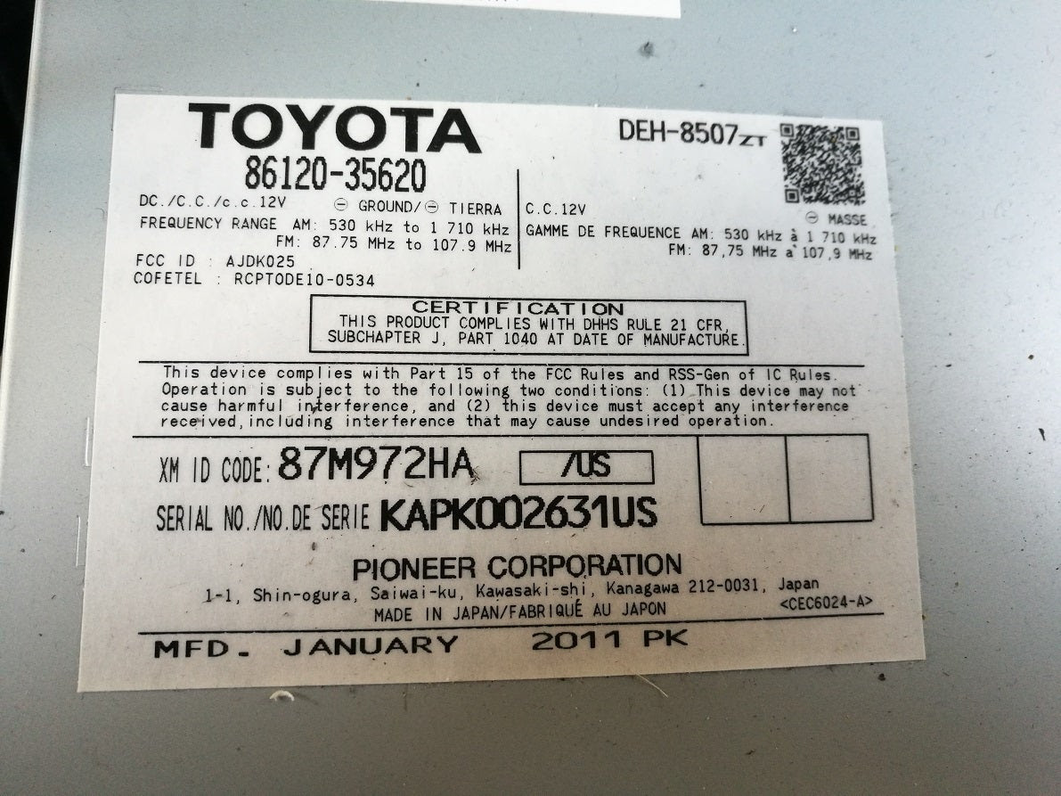 Toyota Fujitsu Ten 86120 Wiring Diagram - Free Diagram For Student
