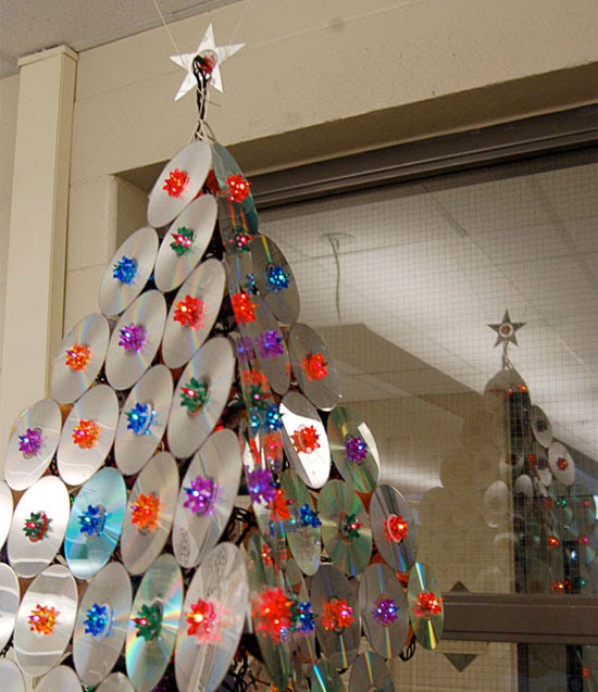 CD Christmas Tree