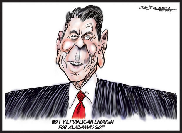 Ronald Reagan Political Cartoon
