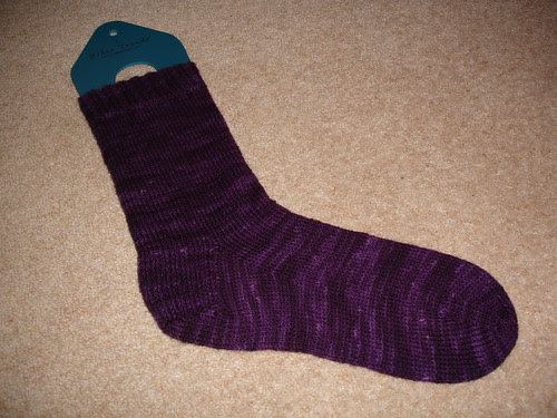 perfect purple sock WIP