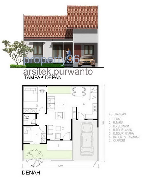 25 Baru Rumah Minimalis Denah Dan Tampak Design Info On The Web