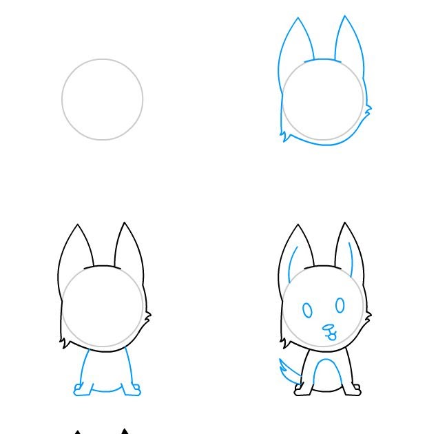dog: Dog Drawing Images Step By Step