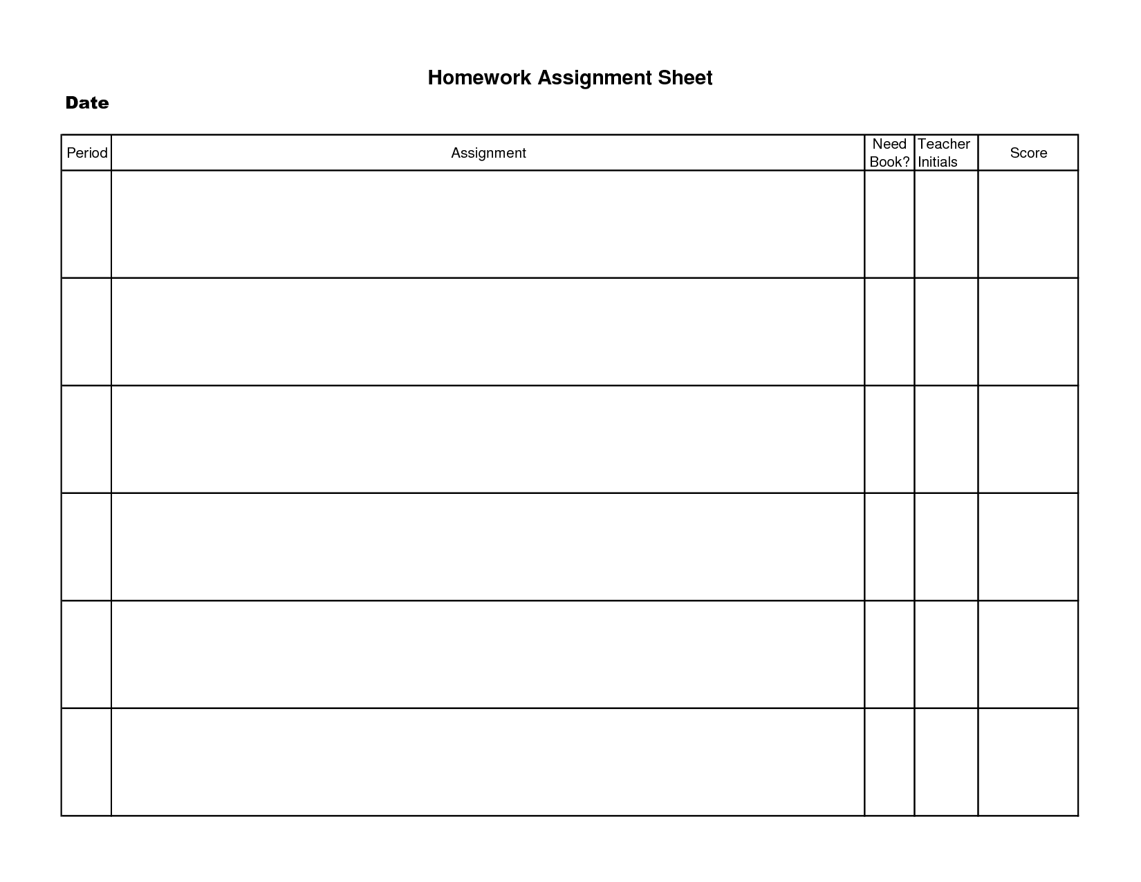 assignment sheet format pdf