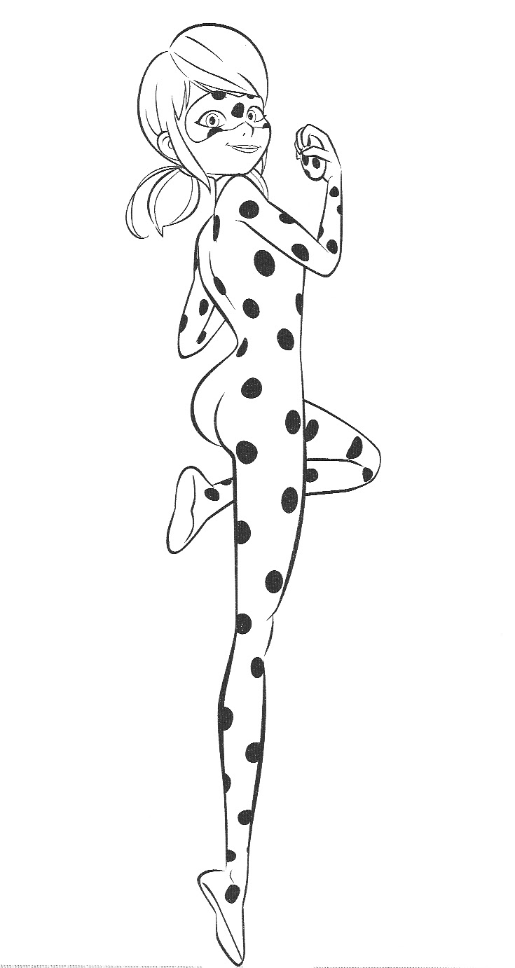Coloring Pages Miraculous Ladybug : Miraculous Ladybug Face Coloring