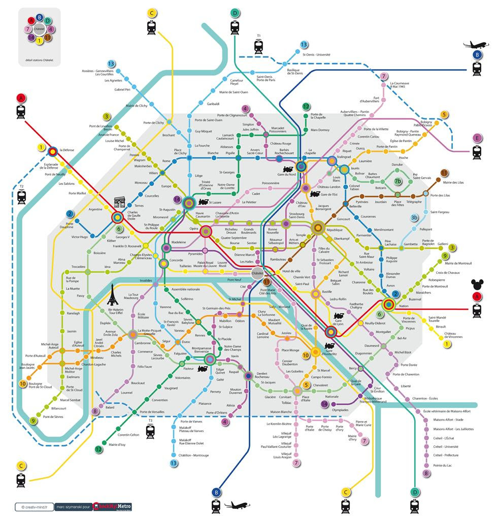 Plan Metro Paris Defense | Subway Application
