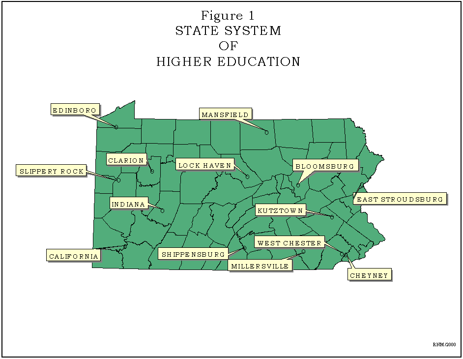 Map Of Pennsylvania Colleges