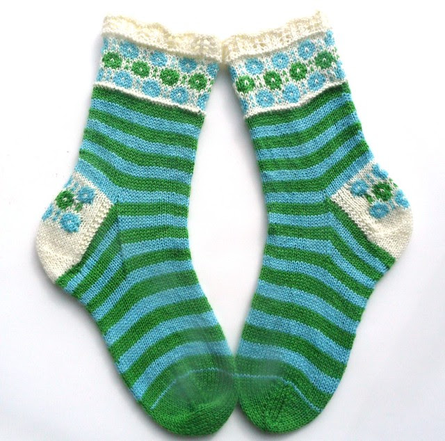 Winter Garden socks-6
