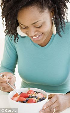 Berry good: Scientists said women could easily up the amount of strawberries and blueberries they ate