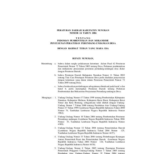 Contoh Naskah Akademik Desa Modif H