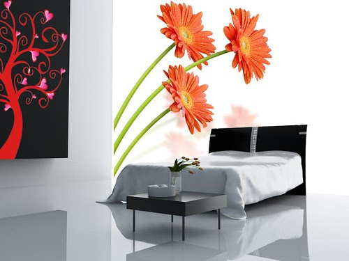 Home Surgery Flower Decoration In Bedroom Interior Design
