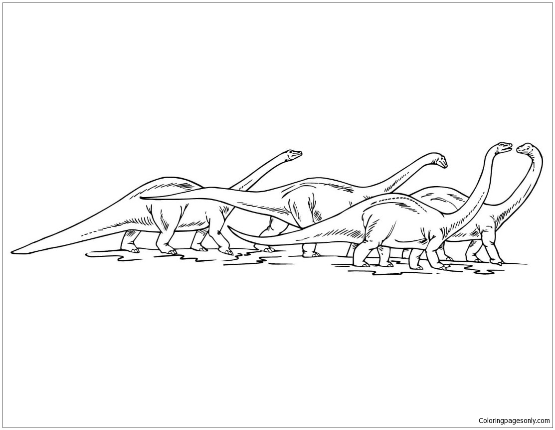 brontosaurus coloring page