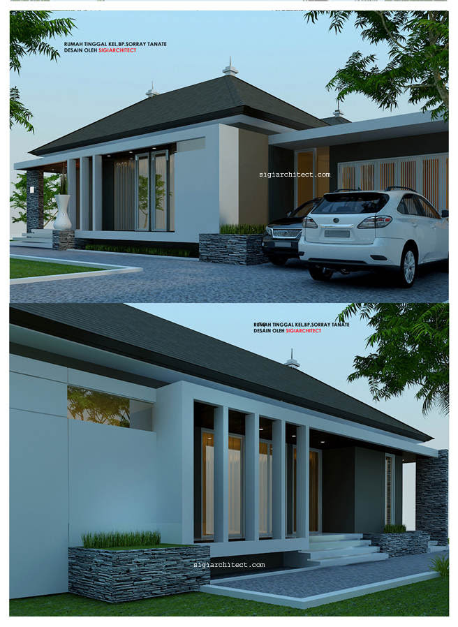 Desain rumah 1 Lantai Minimalis Modern Desain rumah 1 Lantai Minimalis Modern