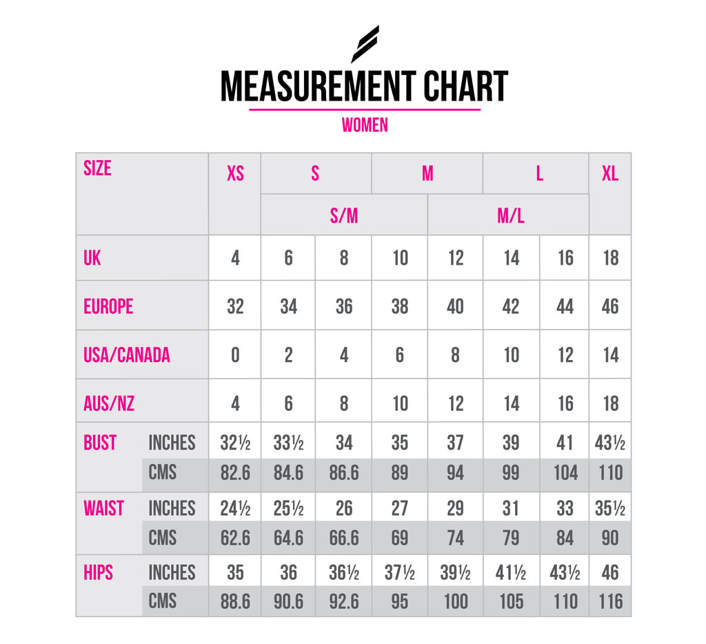 To Female Clothing Size Chart