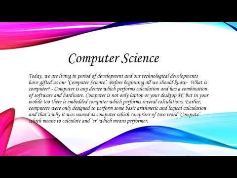 short essay on computer science