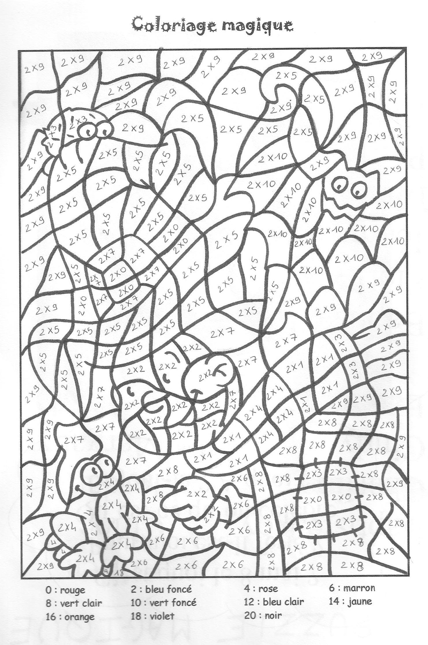 Coloriage Magique 9 Ans