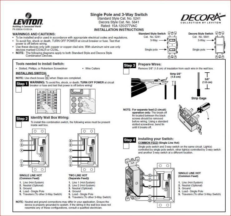 Leviton Decora 4 Way Switch Wiring Diagram